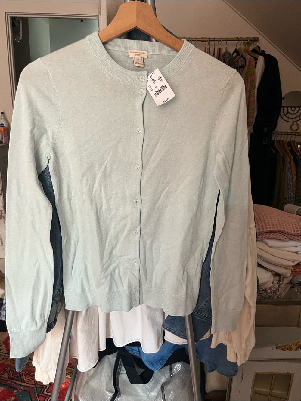 NWT J. Crew Cotton Caryn Cardigan XS
